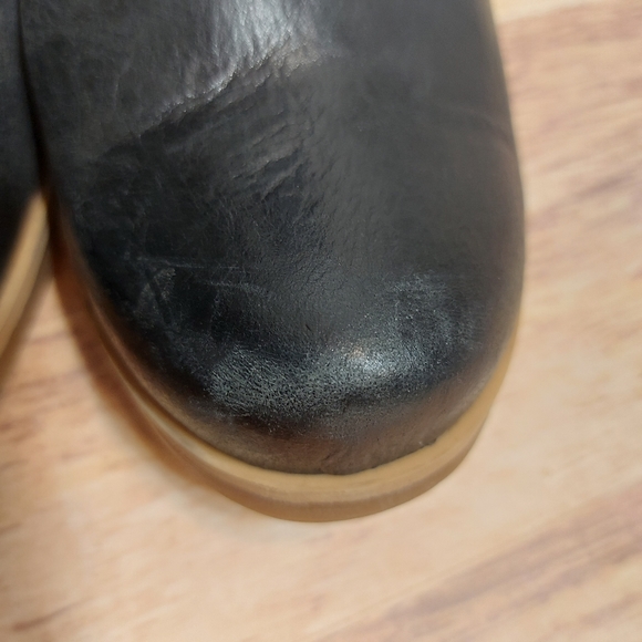 Korks Kork Ease Shamira Booties Womens 9.5 M Black Leather Heeled Ankle Boots - Picture 12 of 12